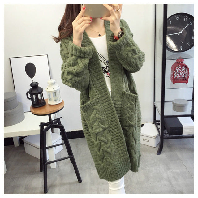 2019 Cardigan For Women Long Slim Knitted Basic Sweater Female Woman Sweaters Autumn Pull Femme