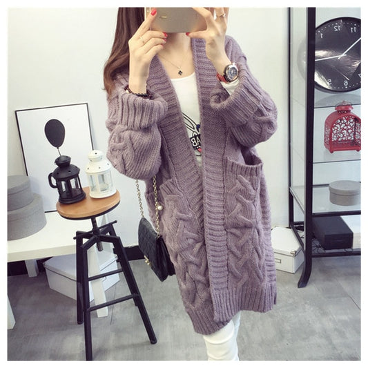 2019 Cardigan For Women Long Slim Knitted Basic Sweater Female Woman Sweaters Autumn Pull Femme